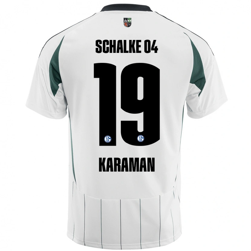 Danxen Dames Kenan Karaman #19 Wit Groen Uitshirt Uittenue 2024/25 T-Shirt