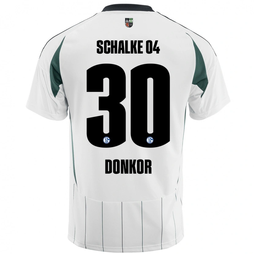 Danxen Dames Anton Donkor #30 Wit Groen Uitshirt Uittenue 2024/25 T-Shirt