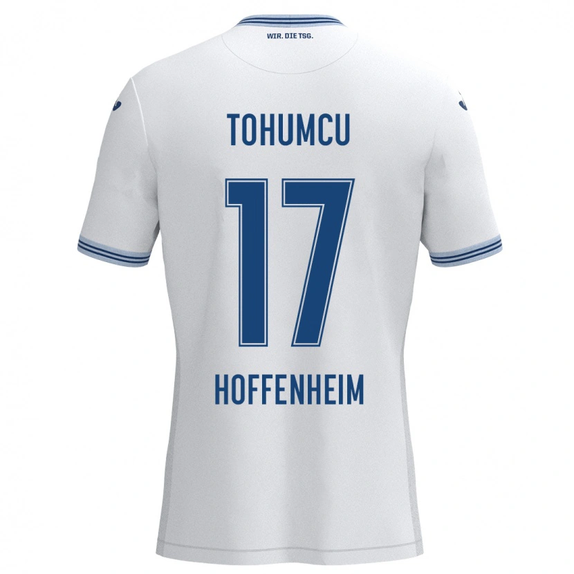 Danxen Dames Umut Tohumcu #17 Wit Blauw Uitshirt Uittenue 2024/25 T-Shirt