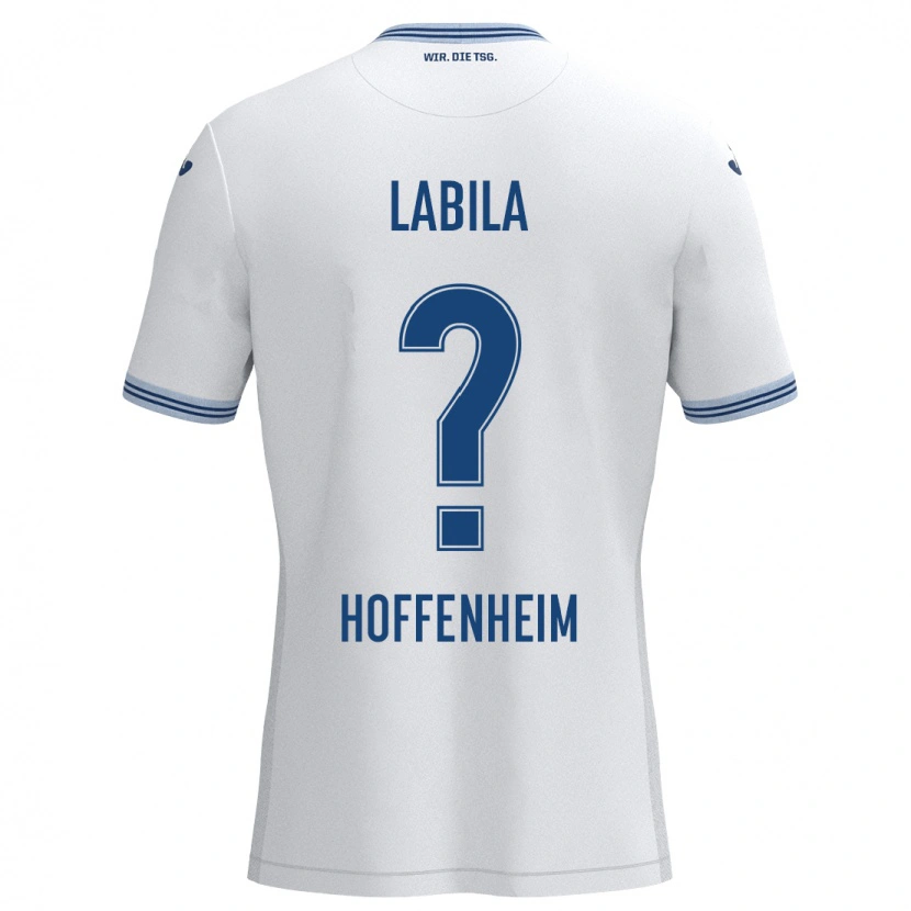 Danxen Dames Daniel Labila #0 Wit Blauw Uitshirt Uittenue 2024/25 T-Shirt