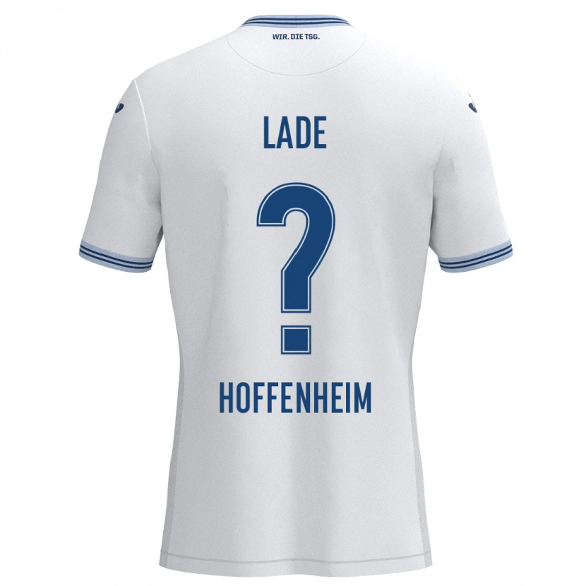 Danxen Dames Benjamin Lade #0 Wit Blauw Uitshirt Uittenue 2024/25 T-Shirt