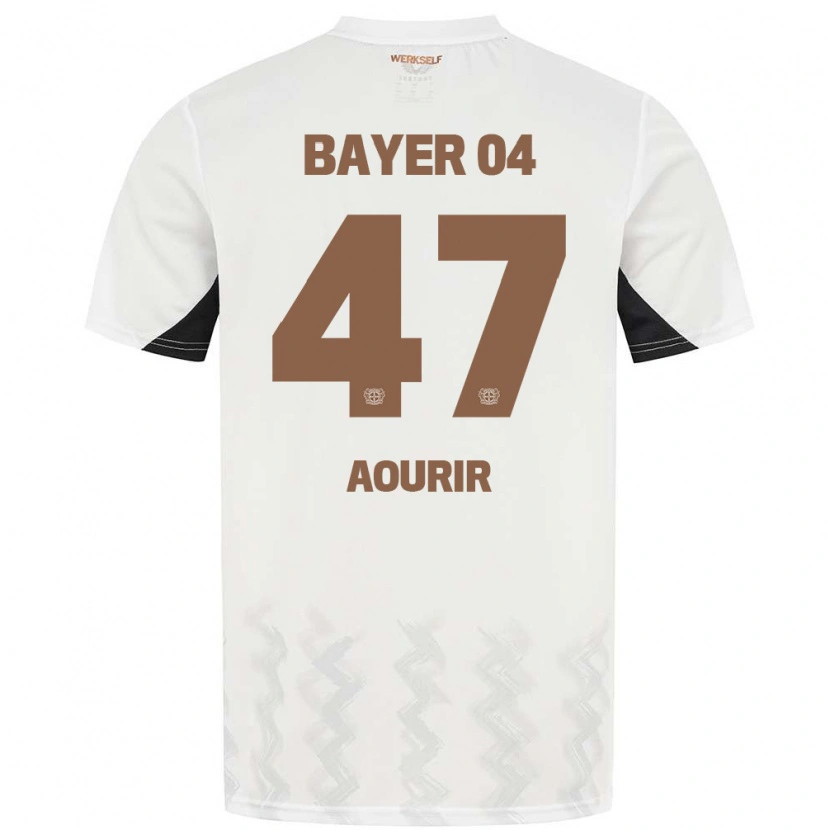 Danxen Dames Ayman Aourir #47 Wit Zwart Uitshirt Uittenue 2024/25 T-Shirt