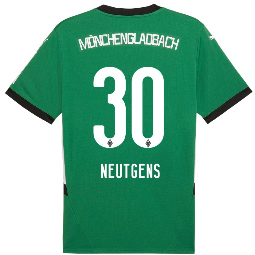 Danxen Dames Maximilian Neutgens #30 Groen Wit Uitshirt Uittenue 2024/25 T-Shirt