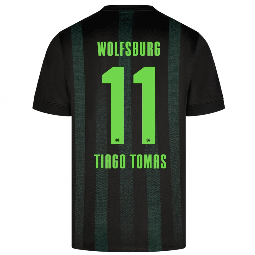 Danxen Dames Tiago Tomás #11 Donkergroen Uitshirt Uittenue 2024/25 T-Shirt