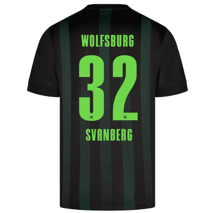 Danxen Dames Mattias Svanberg #32 Donkergroen Uitshirt Uittenue 2024/25 T-Shirt