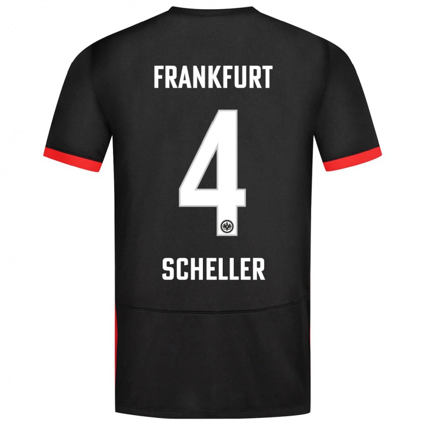 Danxen Dames Niklas Scheller #4 Zwart Uitshirt Uittenue 2024/25 T-Shirt