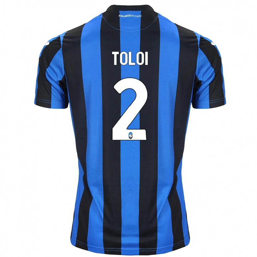 Danxen Kinderen Rafael Tolói #2 Blauw Zwart Thuisshirt Thuistenue 2024/25 T-Shirt