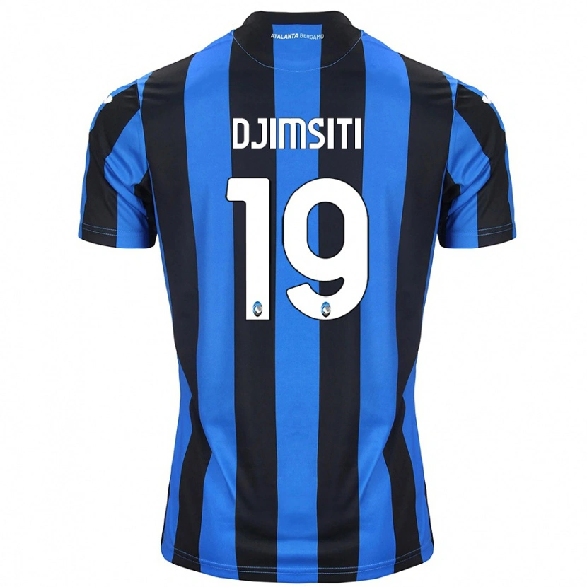 Danxen Kinderen Berat Djimsiti #19 Blauw Zwart Thuisshirt Thuistenue 2024/25 T-Shirt