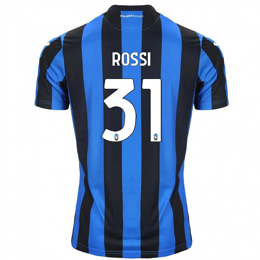 Danxen Kinderen Francesco Rossi #31 Blauw Zwart Thuisshirt Thuistenue 2024/25 T-Shirt