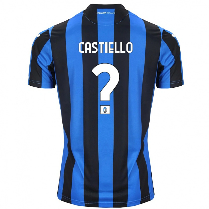 Danxen Kinderen Alex Castiello #0 Blauw Zwart Thuisshirt Thuistenue 2024/25 T-Shirt