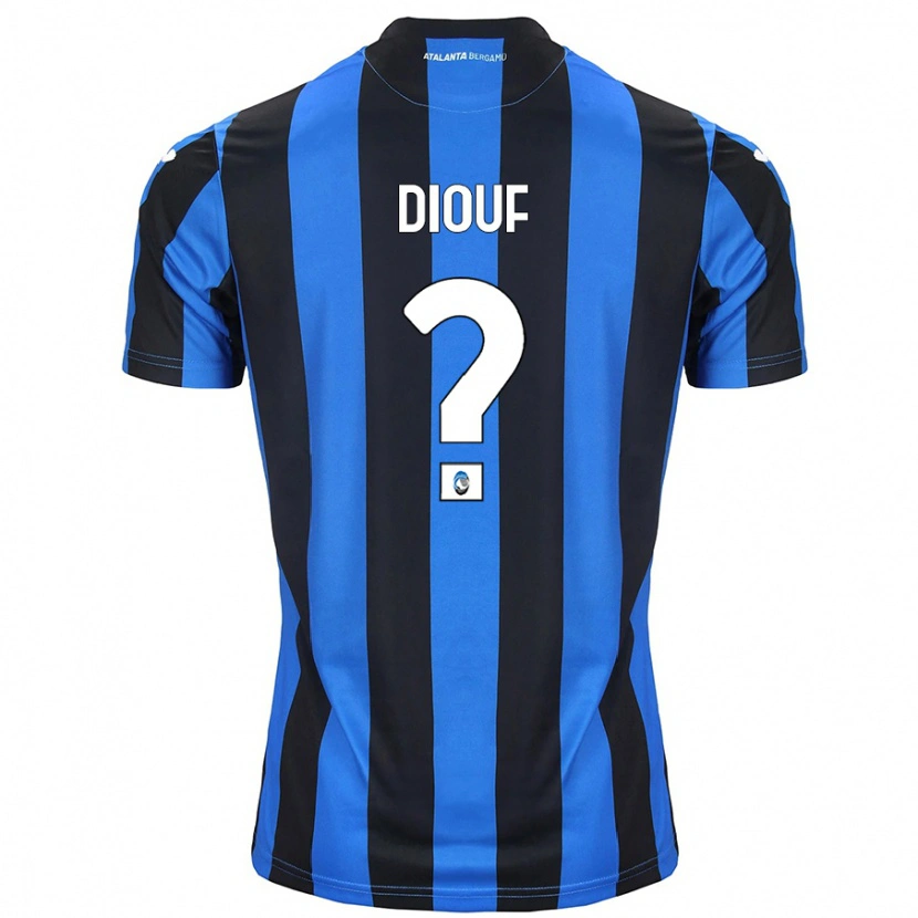 Danxen Kinderen Cheikh Diouf #0 Blauw Zwart Thuisshirt Thuistenue 2024/25 T-Shirt