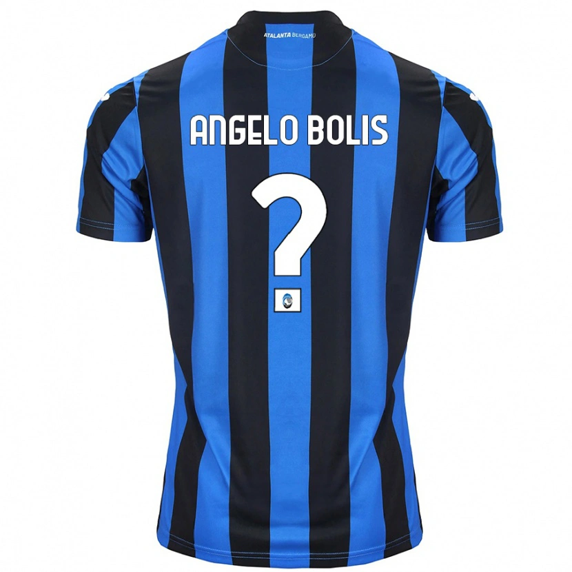 Danxen Kinderen Tommaso Angelo Bolis #0 Blauw Zwart Thuisshirt Thuistenue 2024/25 T-Shirt