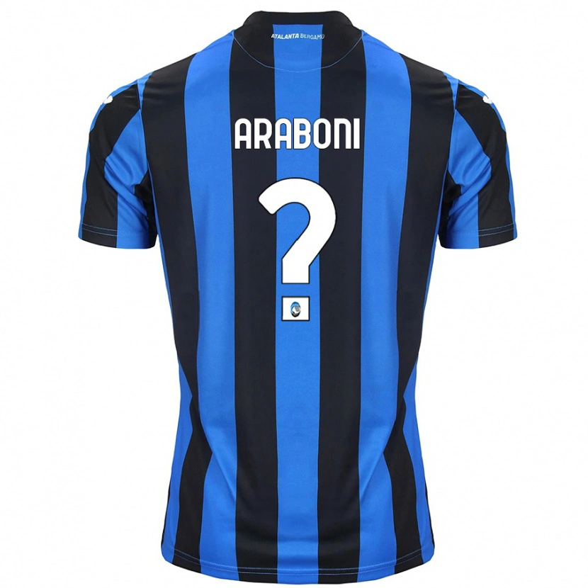 Danxen Kinderen Sebastiano Araboni #0 Blauw Zwart Thuisshirt Thuistenue 2024/25 T-Shirt