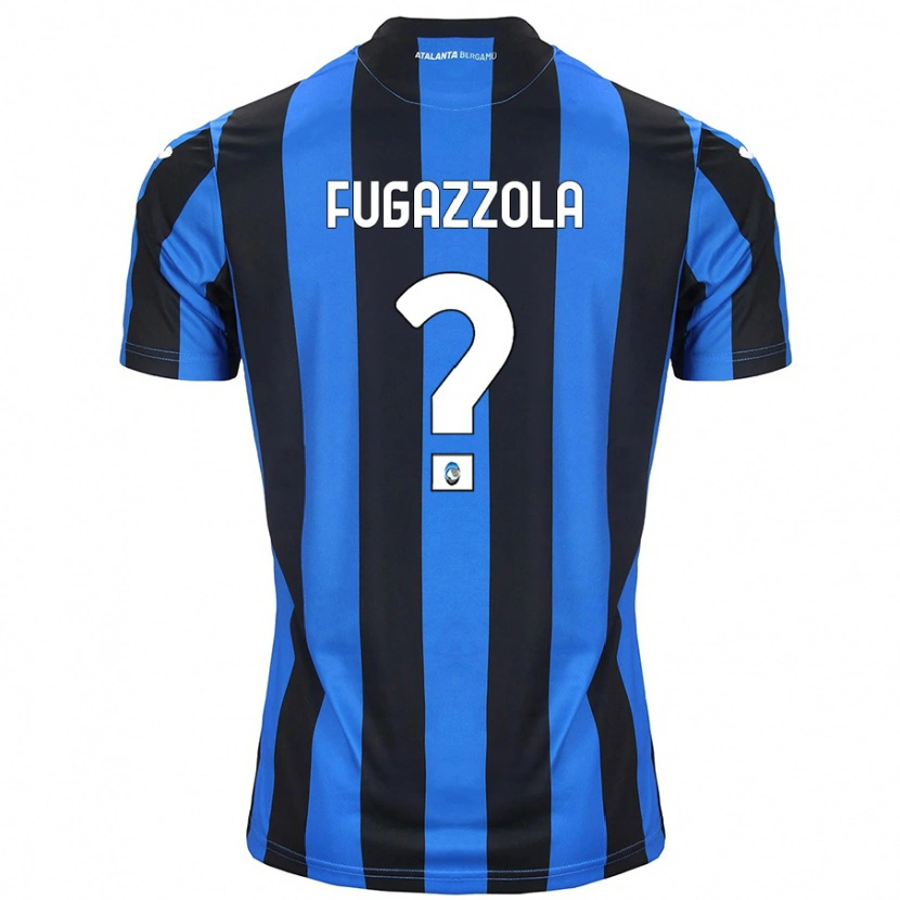 Danxen Kinderen Marcello Fugazzola #0 Blauw Zwart Thuisshirt Thuistenue 2024/25 T-Shirt