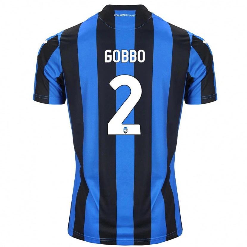 Danxen Kinderen Luca Gobbo #2 Blauw Zwart Thuisshirt Thuistenue 2024/25 T-Shirt