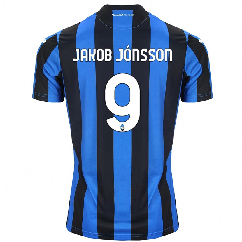 Danxen Kinderen Birkir Jakob Jónsson #9 Blauw Zwart Thuisshirt Thuistenue 2024/25 T-Shirt