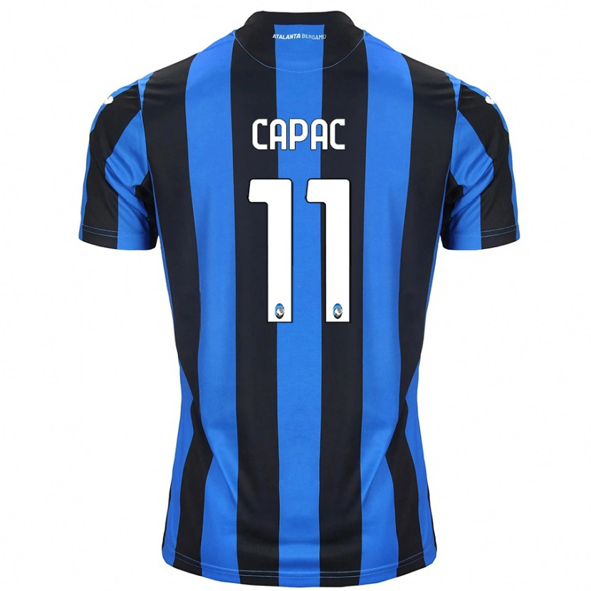 Danxen Kinderen Alexandru Capac #11 Blauw Zwart Thuisshirt Thuistenue 2024/25 T-Shirt