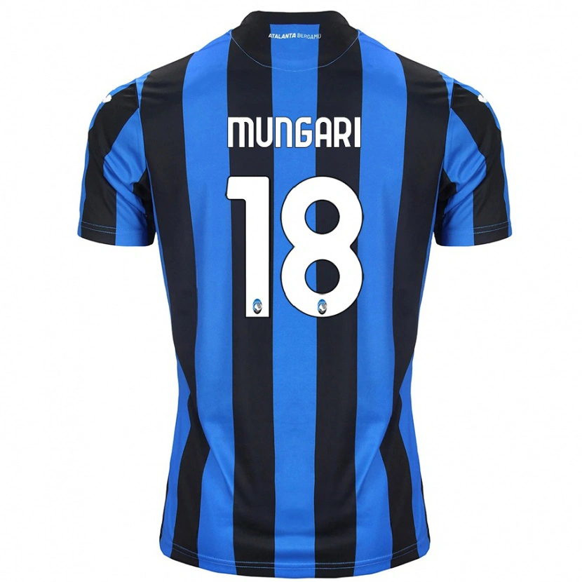 Danxen Kinderen Giuseppe Mungari #18 Blauw Zwart Thuisshirt Thuistenue 2024/25 T-Shirt