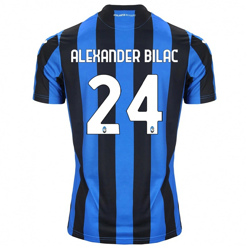 Danxen Kinderen Max Alexander Bilac #24 Blauw Zwart Thuisshirt Thuistenue 2024/25 T-Shirt