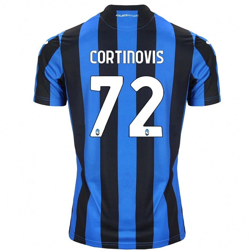 Danxen Kinderen Alessandro Cortinovis #72 Blauw Zwart Thuisshirt Thuistenue 2024/25 T-Shirt