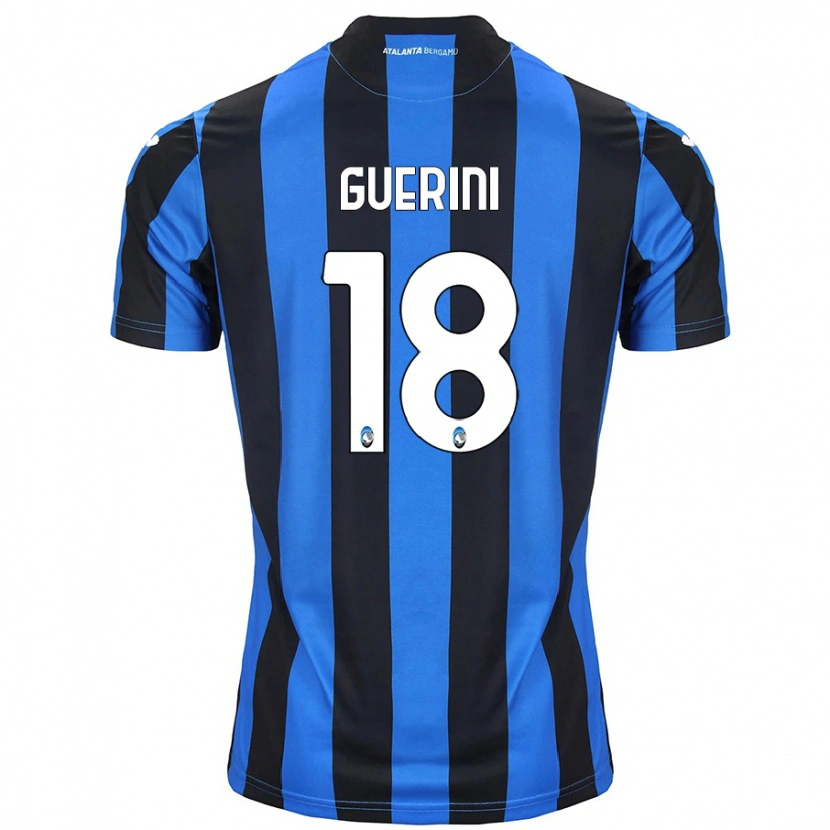 Danxen Kinderen Alessio Guerini #18 Blauw Zwart Thuisshirt Thuistenue 2024/25 T-Shirt