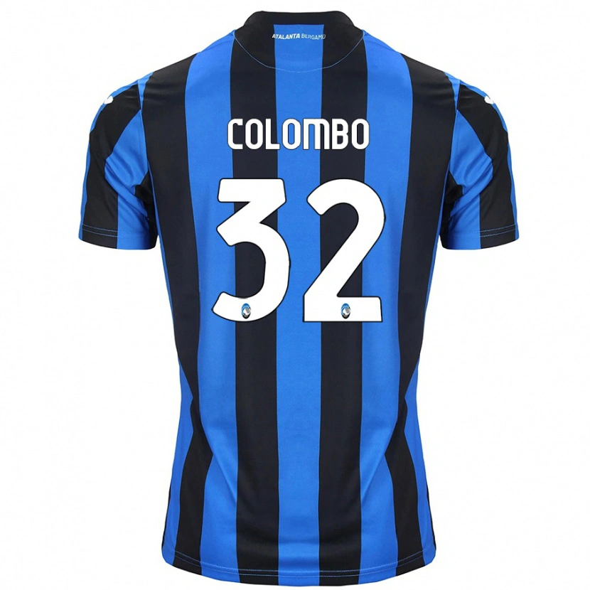 Danxen Kinderen Matteo Colombo #32 Blauw Zwart Thuisshirt Thuistenue 2024/25 T-Shirt