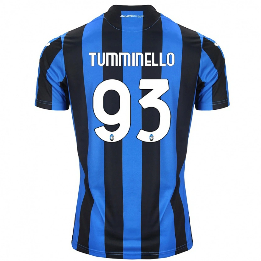 Danxen Kinderen Marco Tumminello #93 Blauw Zwart Thuisshirt Thuistenue 2024/25 T-Shirt