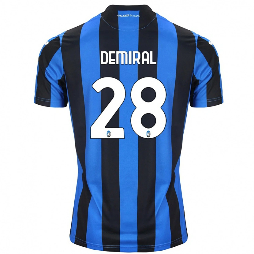 Danxen Kinderen Merih Demiral #28 Blauw Zwart Thuisshirt Thuistenue 2024/25 T-Shirt