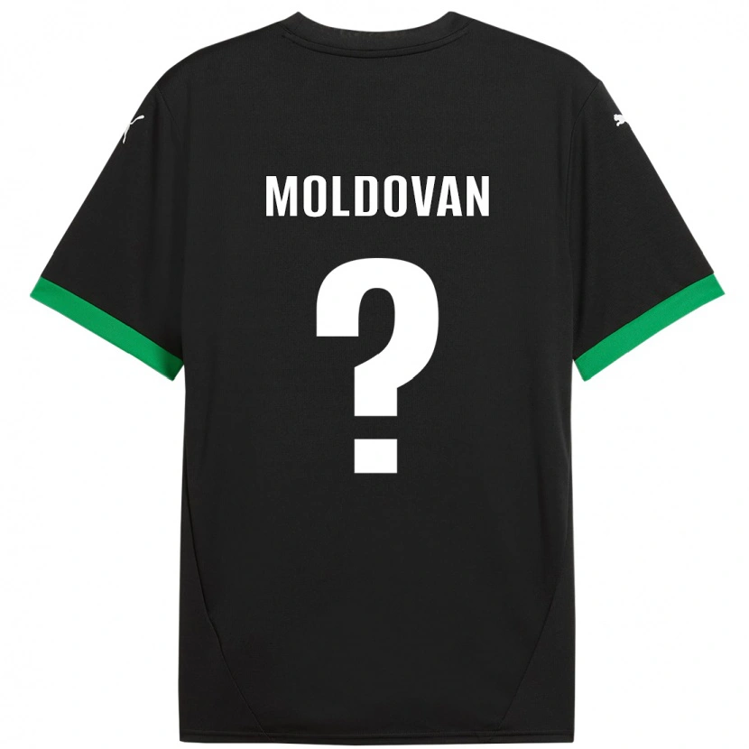 Danxen Kinderen Horațiu Moldovan #0 Zwart Donkergroen Thuisshirt Thuistenue 2024/25 T-Shirt