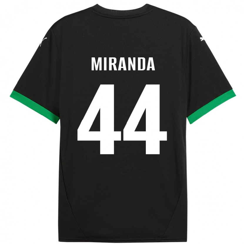 Danxen Kinderen Kevin Miranda #44 Zwart Donkergroen Thuisshirt Thuistenue 2024/25 T-Shirt