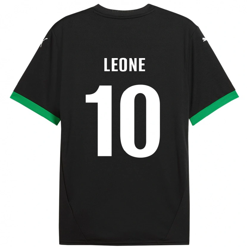 Danxen Kinderen Kevin Leone #10 Zwart Donkergroen Thuisshirt Thuistenue 2024/25 T-Shirt