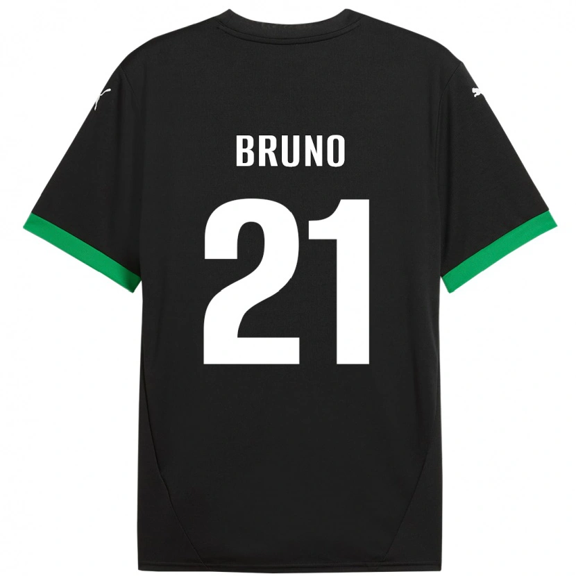 Danxen Kinderen Kevin Bruno #21 Zwart Donkergroen Thuisshirt Thuistenue 2024/25 T-Shirt