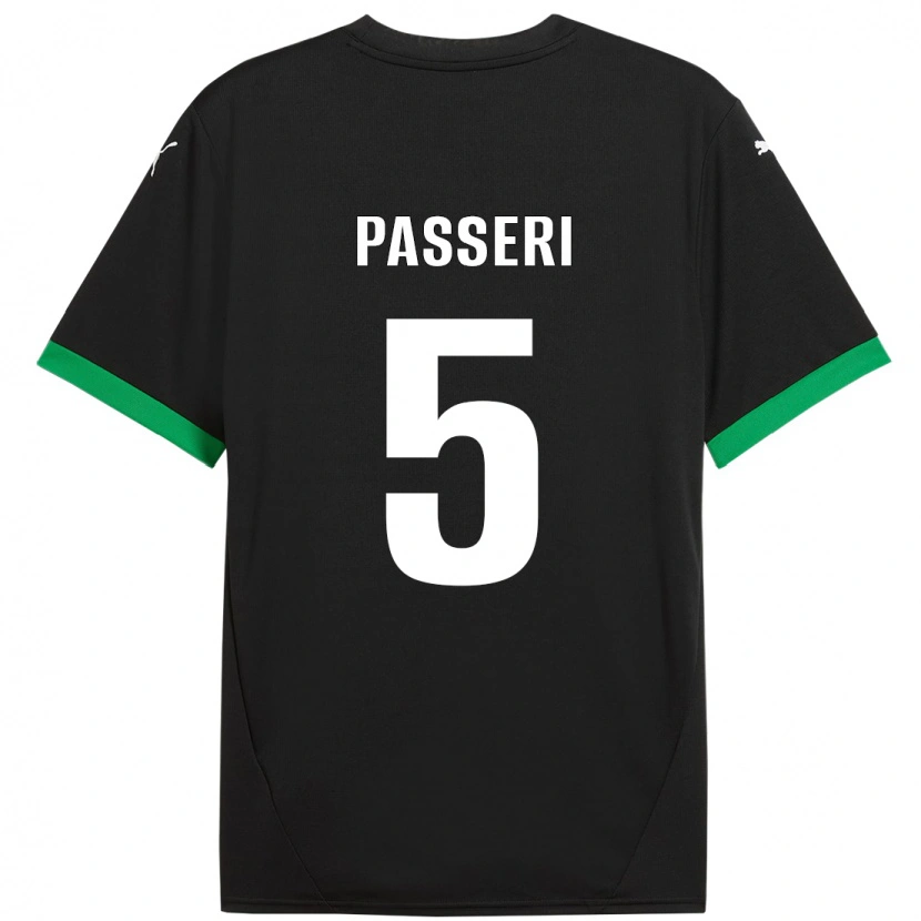 Danxen Kinderen Angela Passeri #5 Zwart Donkergroen Thuisshirt Thuistenue 2024/25 T-Shirt