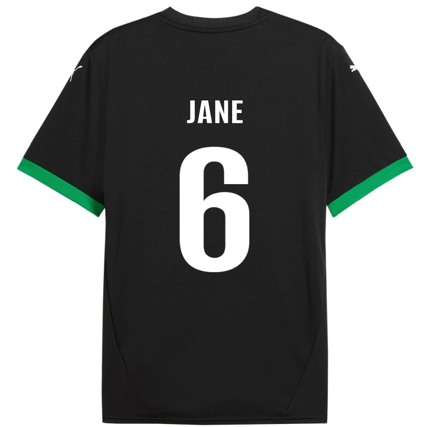 Danxen Kinderen Refiloe Jane #6 Zwart Donkergroen Thuisshirt Thuistenue 2024/25 T-Shirt