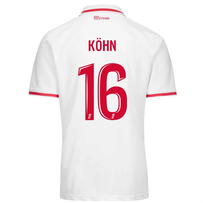 Danxen Kinderen Philipp Köhn #16 Wit Rood Thuisshirt Thuistenue 2024/25 T-Shirt