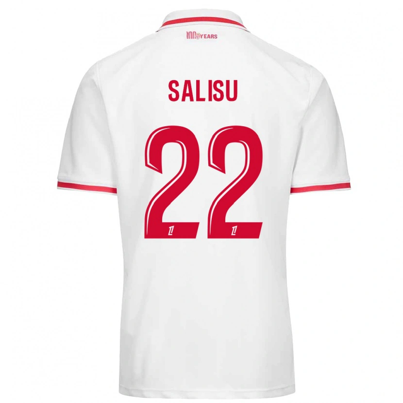 Danxen Kinderen Mohammed Salisu #22 Wit Rood Thuisshirt Thuistenue 2024/25 T-Shirt