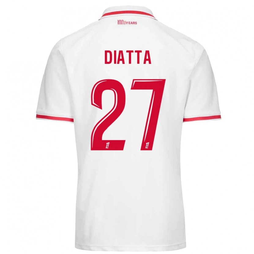 Danxen Kinderen Krépin Diatta #27 Wit Rood Thuisshirt Thuistenue 2024/25 T-Shirt