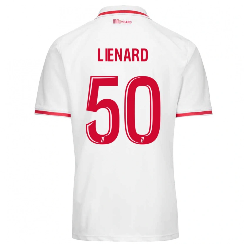 Danxen Kinderen Yann Lienard #50 Wit Rood Thuisshirt Thuistenue 2024/25 T-Shirt