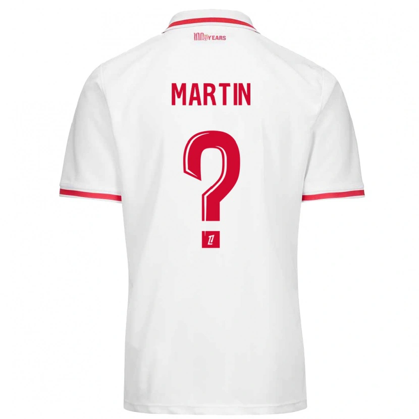 Danxen Kinderen Logan Martin #0 Wit Rood Thuisshirt Thuistenue 2024/25 T-Shirt