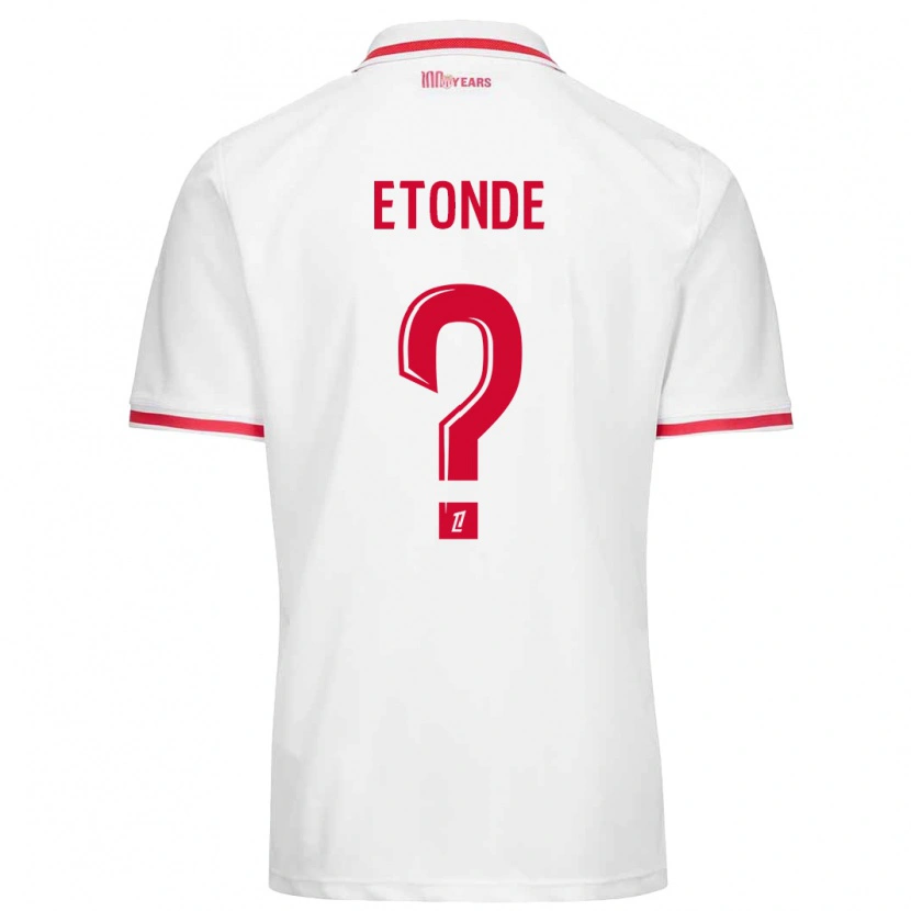 Danxen Kinderen Romaric Etonde #0 Wit Rood Thuisshirt Thuistenue 2024/25 T-Shirt