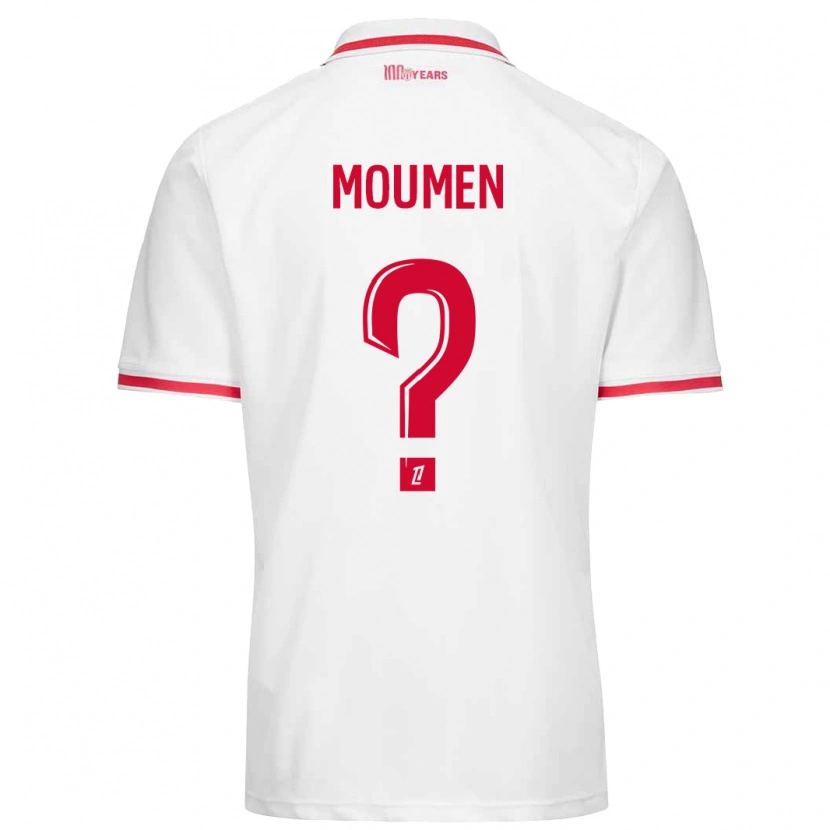 Danxen Kinderen Jebril Moumen #0 Wit Rood Thuisshirt Thuistenue 2024/25 T-Shirt