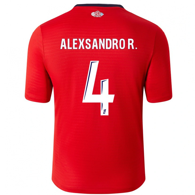 Danxen Kinderen Alexsandro #4 Rood Wit Thuisshirt Thuistenue 2024/25 T-Shirt