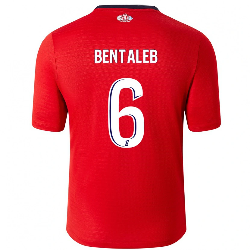 Danxen Kinderen Nabil Bentaleb #6 Rood Wit Thuisshirt Thuistenue 2024/25 T-Shirt