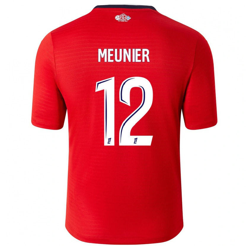 Danxen Kinderen Thomas Meunier #12 Rood Wit Thuisshirt Thuistenue 2024/25 T-Shirt