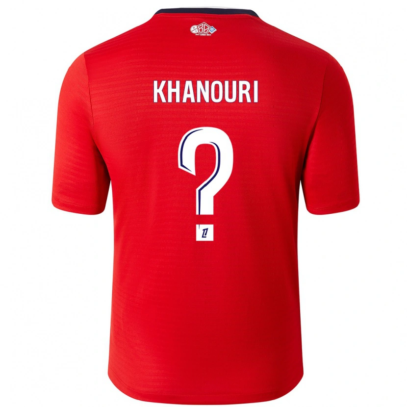 Danxen Kinderen Adam Khanouri #0 Rood Wit Thuisshirt Thuistenue 2024/25 T-Shirt