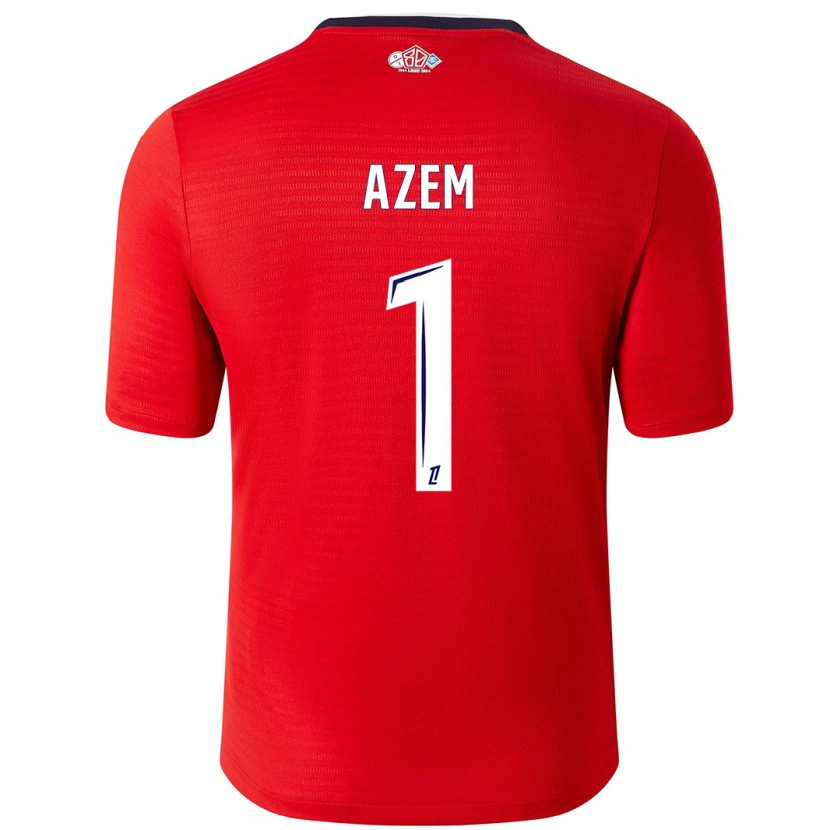 Danxen Kinderen Floriane Azem #1 Rood Wit Thuisshirt Thuistenue 2024/25 T-Shirt