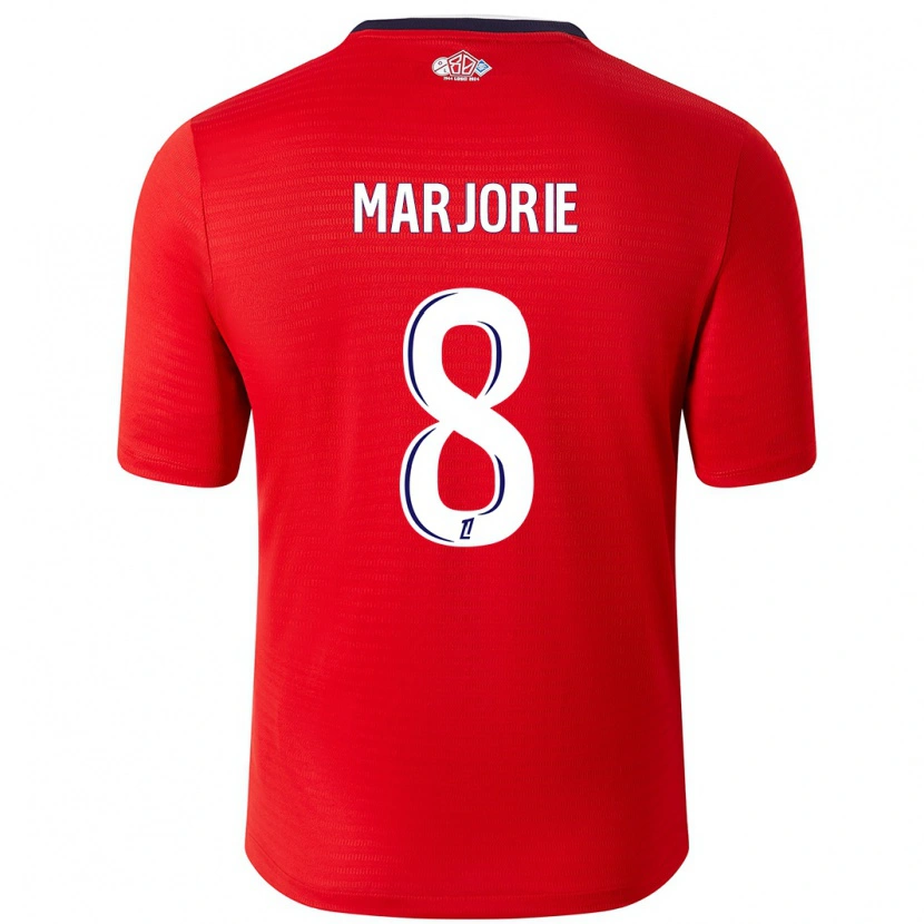 Danxen Kinderen Marjorie #8 Rood Wit Thuisshirt Thuistenue 2024/25 T-Shirt