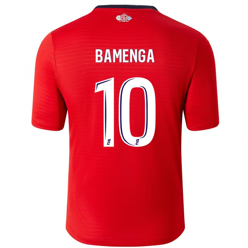 Danxen Kinderen Naomie Bamenga #10 Rood Wit Thuisshirt Thuistenue 2024/25 T-Shirt