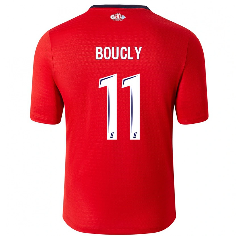 Danxen Kinderen Maïté Boucly #11 Rood Wit Thuisshirt Thuistenue 2024/25 T-Shirt