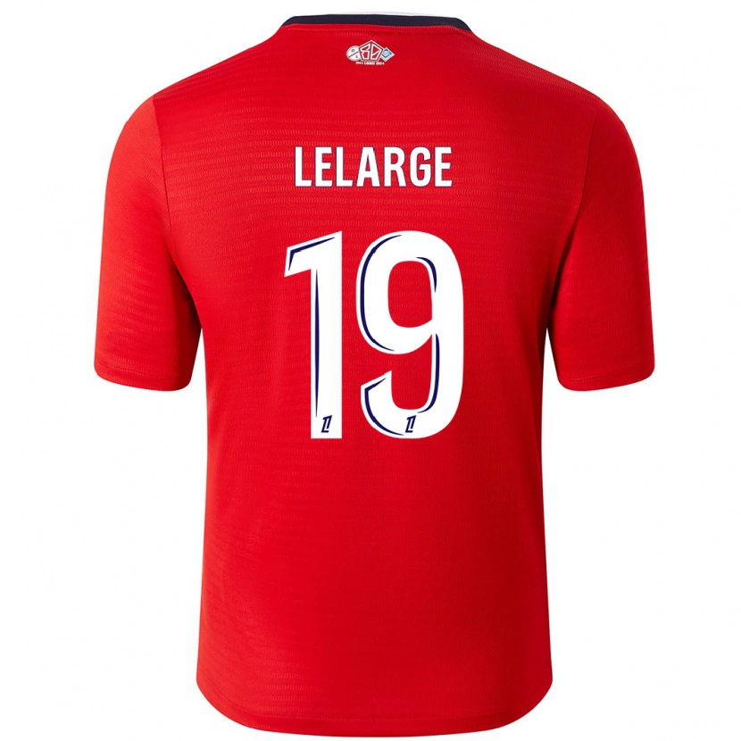 Danxen Kinderen Claire Lelarge #19 Rood Wit Thuisshirt Thuistenue 2024/25 T-Shirt